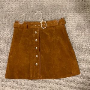 ZARA Suede Skirt